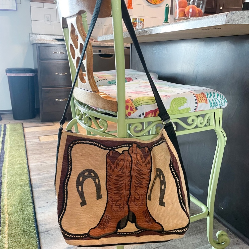 Vintage Western Canvas Bag